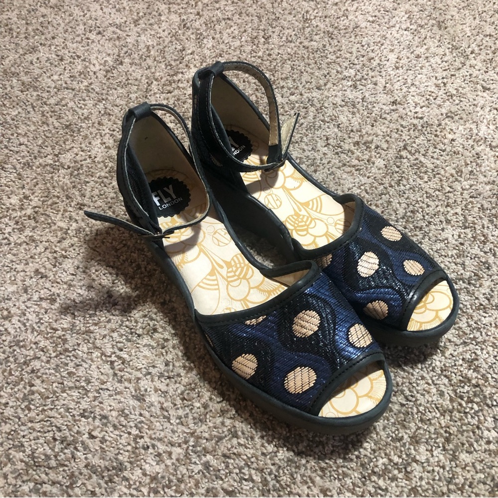 Fly London Yeiji Wedge Peeptoe - 41 - Picture 3 of 6